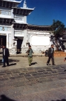 Naxi falconer in Lijiang