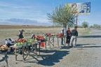 Apple sellers, Kyrgyzstan 
