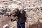 Alan Gates with Mongolian Eagle